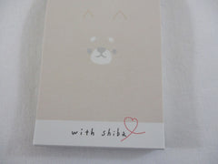 Cute Kawaii Kamio Heart Shiba Mini Notepad / Memo Pad - Stationery Design Writing Collection