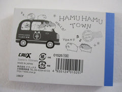 Cute Kawaii Crux Hamster Hamu Town Mini Notepad / Memo Pad - Stationery Designer Paper Collection HTF