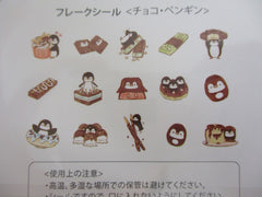 Cute Kawaii BGM So Yummy Series Flake Stickers Sack - Chocolate Penguin - for Journal Agenda Planner Scrapbooking Craft