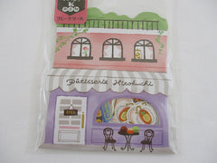 Cute Kawaii Mind Wave Town Village Series Flake Stickers Sack - Pastry Shop Patisserie - for Journal Agenda Planner Scrapbooking Craft
