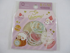 Cute Kawaii BGM So Yummy Series Flake Stickers Sack - Pancake Sweet Marshmallow Lamb - for Journal Agenda Planner Scrapbooking Craft