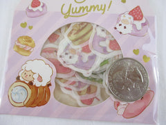 Cute Kawaii BGM So Yummy Series Flake Stickers Sack - Pancake Sweet Marshmallow Lamb - for Journal Agenda Planner Scrapbooking Craft