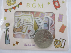 Cute Kawaii BGM Flake Stickers Sack - Today's Special Day Activities - for Journal Agenda Planner Scrapbooking Craft