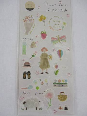 Cute Kawaii Kamiiso Spring Sticker Sheet - for Journal Planner Craft