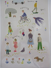 Cute Kawaii Kamiiso Down Town Theme Sticker Sheet - for Journal Planner Craft