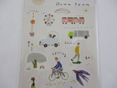 Cute Kawaii Kamiiso Down Town Theme Sticker Sheet - for Journal Planner Craft