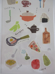 Cute Kawaii Kamiiso Kitchen Sticker Sheet - for Journal Planner Craft