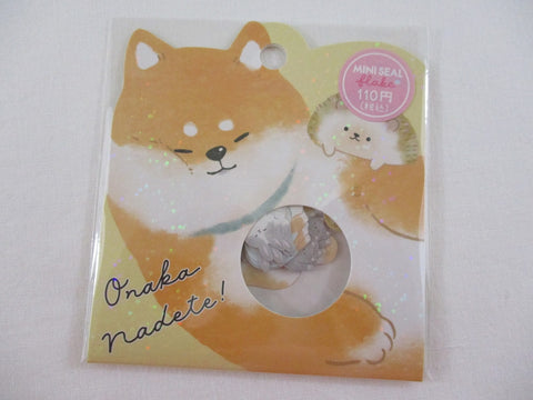 Cute Kawaii Crux Dog Cat Hedgehog Rabbit Onaka Nadete Stickers Flake Sack - for Journal Planner Craft Scrapbook Collectible