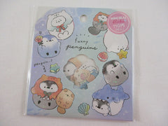 Cute Kawaii Crux Funny Penguin Shark Stickers Flake Sack - for Journal Planner Craft Scrapbook Collectible