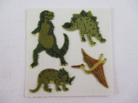 Sandylion Dino Fuzzy Sticker Sheet / Module - Vintage & Collectible