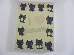 Cute Kawaii San-X Kutusita Nyanko Cat Mini Notepad / Memo Pad - E - Vintage and Rare