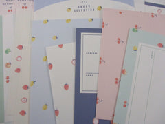 Cute Kawaii Kamio Sugar Selection Cherries Lemon Strawberry Letter Sets Stationery - writing paper envelope