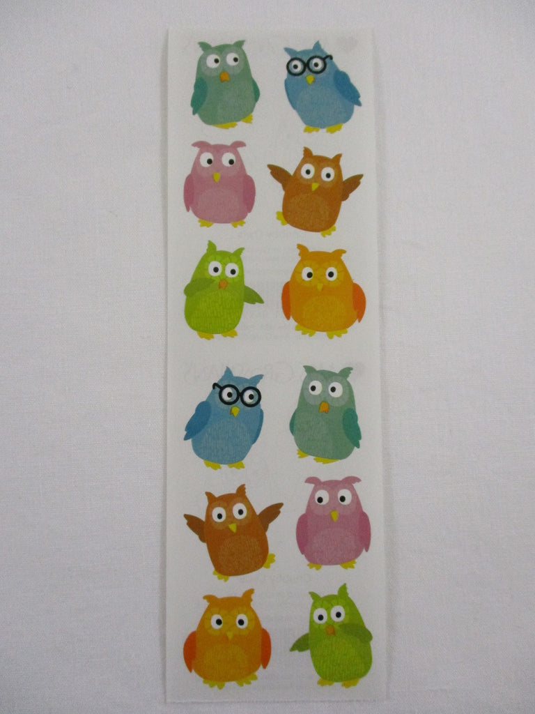 Mrs Grossman Chubby Owls Sticker Sheet / Module - Vintage & Collectible