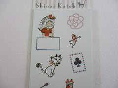 Cute Kawaii Shinzi Katoh - 2 sheets - Alice Sticker Sheets - for Journal Planner Craft Organizer Calendar
