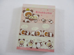 Cute Kawaii San-X Rilakkuma Bear Panda Mini Notepad / Memo Pad - B - Stationery Writing Message