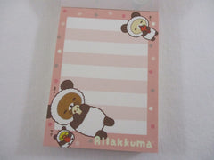 Cute Kawaii San-X Rilakkuma Bear Panda Mini Notepad / Memo Pad - B - Stationery Writing Message