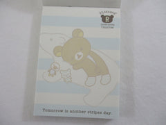 Cute Kawaii San-X Rilakkuma Bear Shima Mini Notepad / Memo Pad - A - Stationery Writing Message