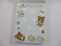 Cute Kawaii San-X Rilakkuma Bear Shima Mini Notepad / Memo Pad - D - Stationery Writing Message