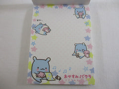 Cute Kawaii San-X Bakura Good Night Pillow Mini Notepad / Memo Pad - D - 2010 Vintage Very Rare