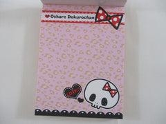 Cute Kawaii Kamio Skull Halloween Mini Notepad / Memo Pad - Stationery Design Writing Collection