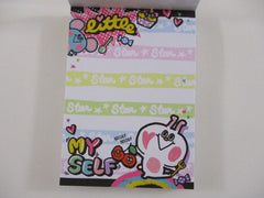 Cute Kawaii Crux Animals Rainbow Mini Notepad / Memo Pad - Stationery Design Writing Collection