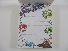 Cute Kawaii Q-Lia Music Notes Dance Farm Mini Notepad / Memo Pad - Stationery Design Writing Collection