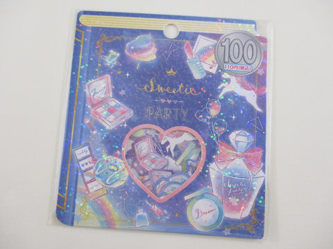 Cute Kawaii Kamio Sweetie Party Unicorn Night Star Flake Stickers Sack - for Journal Planner Craft Scrapbook Agenda