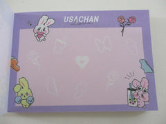 Cute Kawaii Crux Rabbit Bubble Tea usachan Mini Notepad / Memo Pad - Stationery Designer Paper Collection