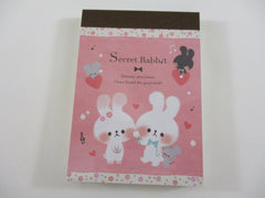 Cute Kawaii Kamio Secret Rabbit Mini Notepad / Memo Pad - Stationery Design Writing Collection