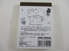 Cute Kawaii Kamio Secret Rabbit Mini Notepad / Memo Pad - Stationery Design Writing Collection