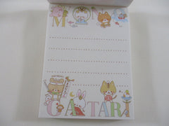 Cute Kawaii Q-lia Bear Cat Rabbit Mini Notepad / Memo Pad - Stationery Designer Writing Paper Collection