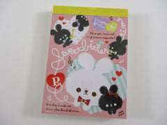 Cute Kawaii Q-Lia Rabbit Sweet Bitter Time Mini Notepad / Memo Pad - Stationery Designer Writing Paper Collection