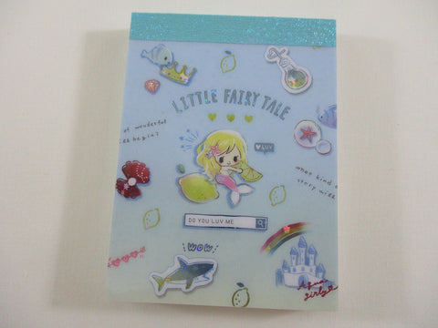 Cute Kawaii Q-Lia Little Fairy Tale Mermaid Mini Notepad / Memo Pad - A - Stationery Design Writing