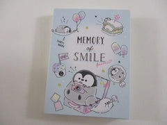 Cute Kawaii Q-Lia Penguin Memory of Smile Mini Notepad / Memo Pad - Stationery Design Writing Paper Collection