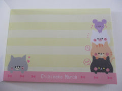 Cute Kawaii Kamio Cat Chibineko Mini Notepad / Memo Pad - Stationery Design Writing Collection