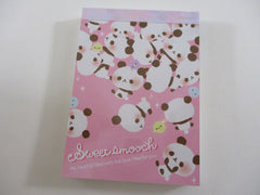 Cute Kawaii Q-Lia Sweet Smooch Panda Mini Notepad / Memo Pad