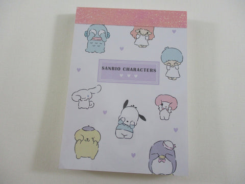 Cute Kawaii Cinnamoroll Hello Kitty My Melody Little Twin Stars Pochacco Purin Tuxedosam Mini Notepad / Memo Pad - Stationery Designer Paper Collection