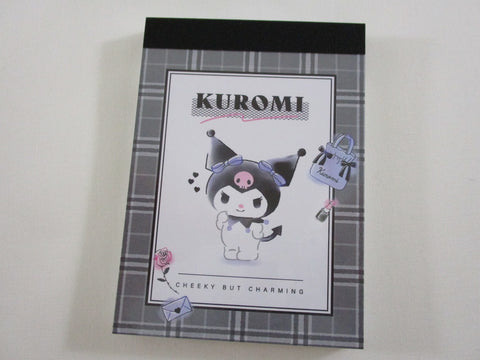 Cute Kawaii Kuromi Cheeky but Charming Mini Notepad / Memo Pad - A - Stationery Designer Paper Collection