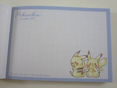 Cute Kawaii Kamio Pikachu Pokemon Nintendo Game Freak Mini Notepad / Memo Pad - Stationery Designer Paper Collection