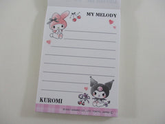 Cute Kawaii Kuromi My Melody Mini Notepad / Memo Pad - Stationery Designer Paper Collection