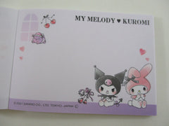 Cute Kawaii Kuromi My Melody Mini Notepad / Memo Pad - Stationery Designer Paper Collection