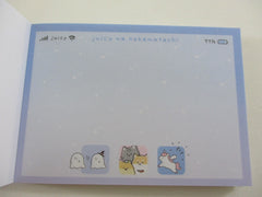 Cute Kawaii Kamio Cat Dog Hedgehog Phone Tile Animal Friends Mini Notepad / Memo Pad - Stationery Design Writing Collection