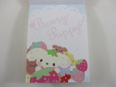 Cute Kawaii San-X Berry Puppy Mini Notepad / Memo Pad - F - 2010 - Rare HTF