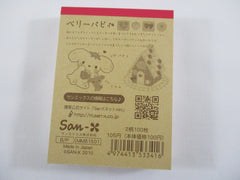 Cute Kawaii San-X Berry Puppy Mini Notepad / Memo Pad - F - 2010 - Rare HTF