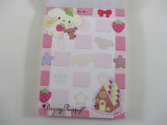 Cute Kawaii San-X Berry Puppy Mini Notepad / Memo Pad - G - 2010 - Rare HTF