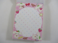 Cute Kawaii San-X Berry Puppy Mini Notepad / Memo Pad - H - 2010 - Rare HTF