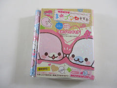 Cute Kawaii San-X Mamegoma Seal Mini Notepad / Memo Pad with Mini Pencils - 2010 - Rare HTF