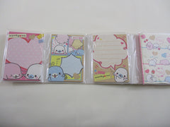 Cute Kawaii San-X Mamegoma Seal Mini Notepad / Memo Pad with Mini Pencils - 2010 - Rare HTF