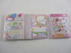 Cute Kawaii San-X Mamegoma Seal Mini Notepad / Memo Pad with Mini Pencils - 2010 - Rare HTF