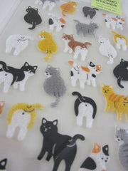 Cute Kawaii MW Vivelle Paper Sponge - Cat Kitten theme Sticker Sheet - for Journal Planner Craft Organizer
